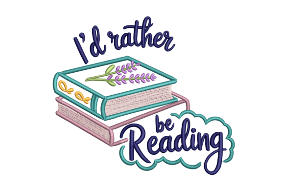 A Book Lover's Embroidery Design for Cozy Projects