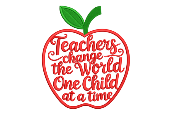 A Designer’s Review of the Teachers Change the World Apple Embroidery Design