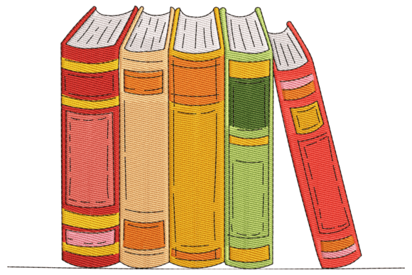 A Review of the Stacked Books Embroidery Design for Seasonal Use