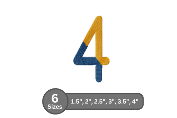 Chalk Split Number -4: A Seasonal Embroidery Font Review