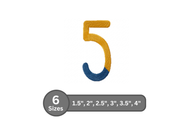 Chalk Split Number -5 Embroidery Font Review: A Designer's Perspective