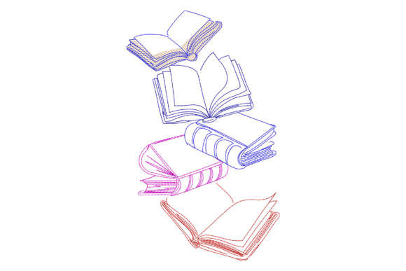 Floating Books Embroidery Design: A Designer's Review