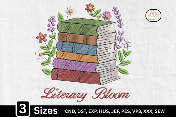 Groovy Floral Book Stack Embroidery Review