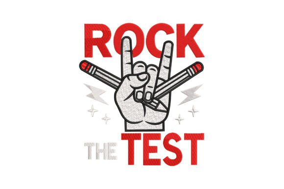 Rock the Test Pencil Hand Embroidery Design Review