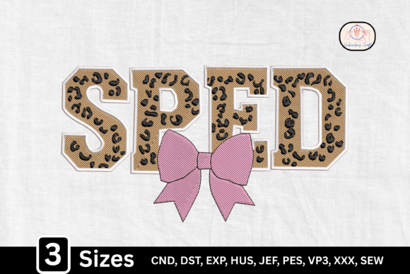 SPED Leopard Print Coquette Bow Embroidery Design Review