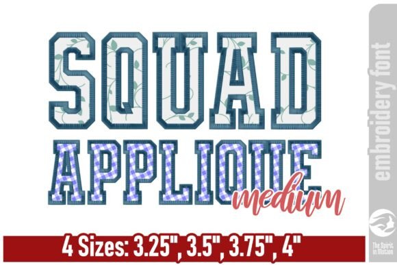 Squad Varsity Applique Font: A Bold Choice for Holiday & Seasonal Projects